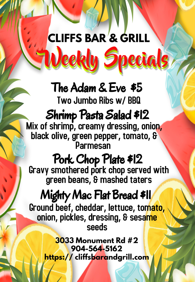 Cliffs Bar & Grill Menu - Image 6